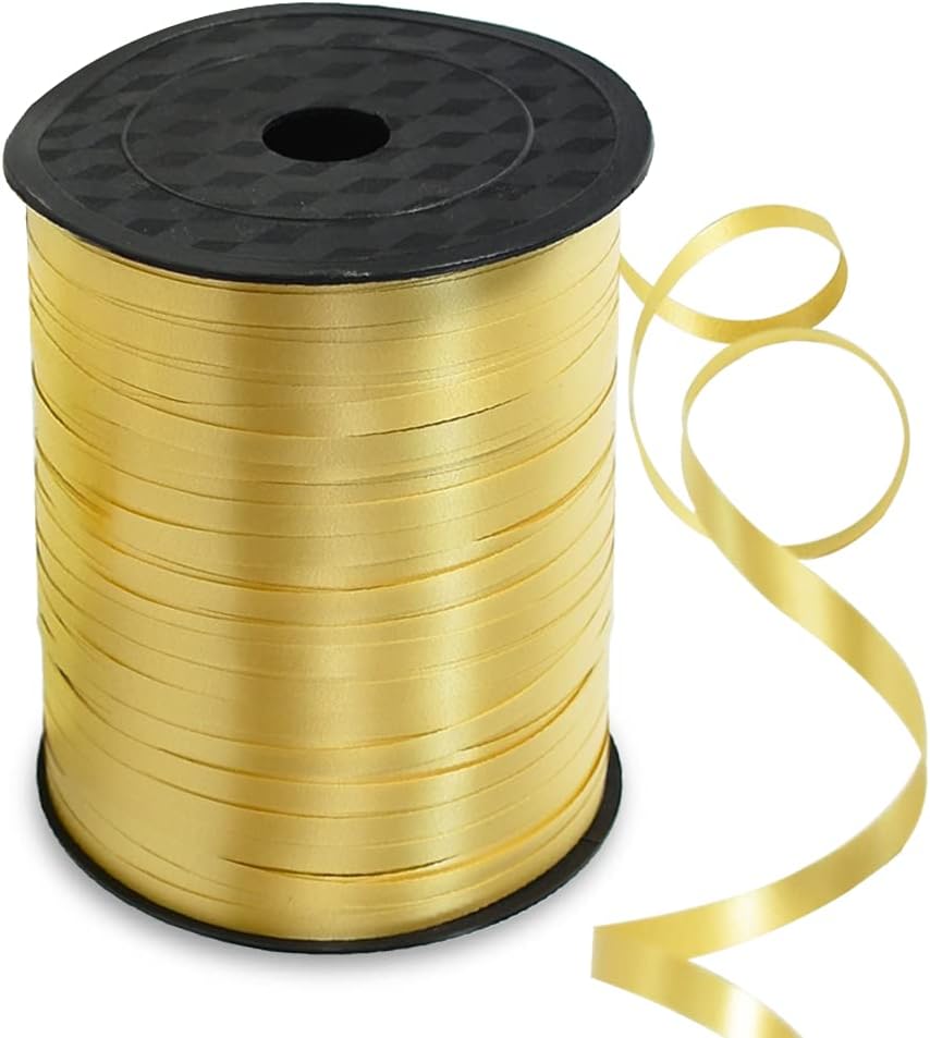 500 Yards Gold Curling Ribbon for Balloon & Gift Wrapping Crafts