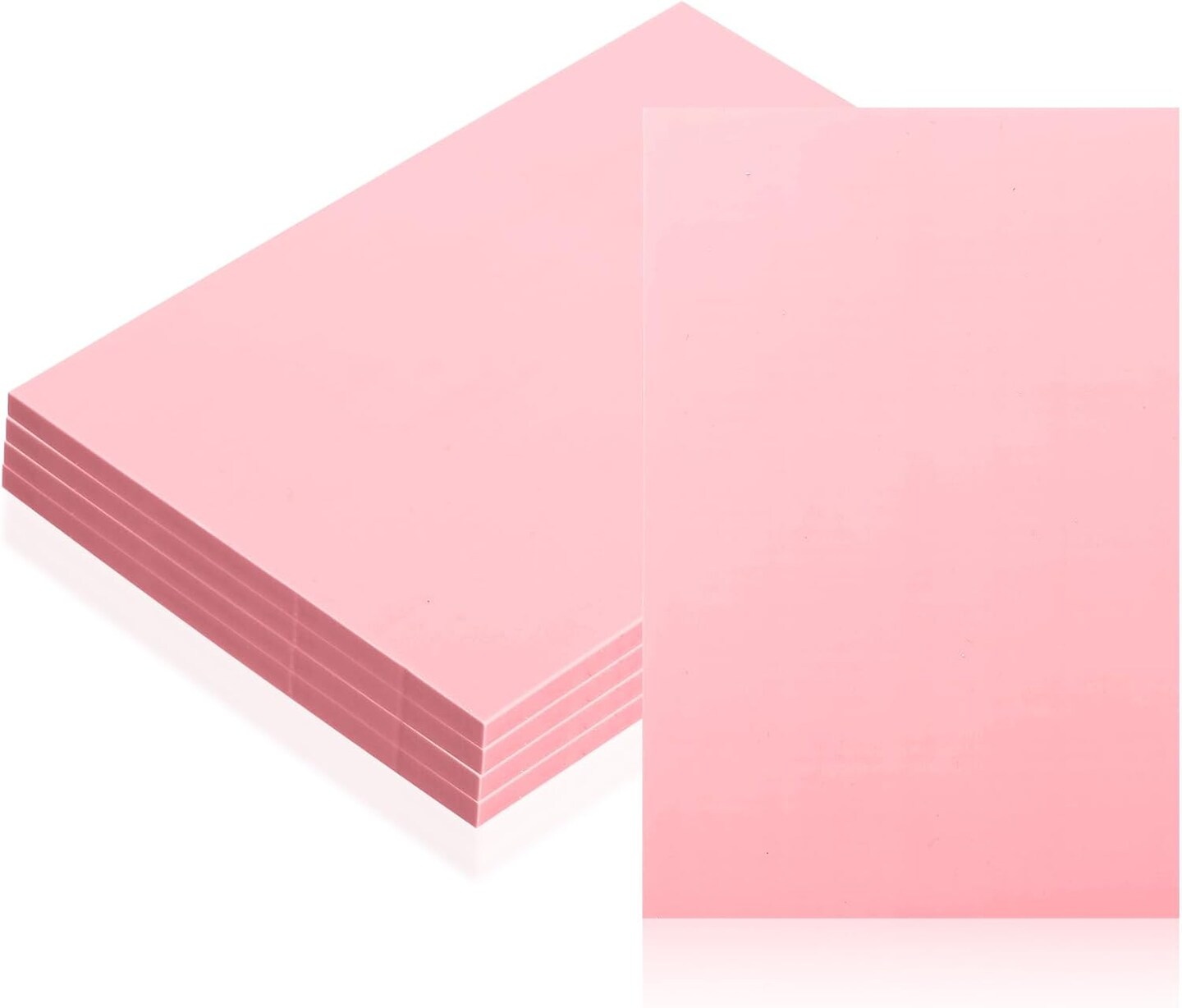 4 Pcs 4&#x22; x6&#x201C; Pink Rubber Art Soft Linoleum Carving Block, Rubber Crafts Linocut Block for Printmaking,Stamp Carving Block