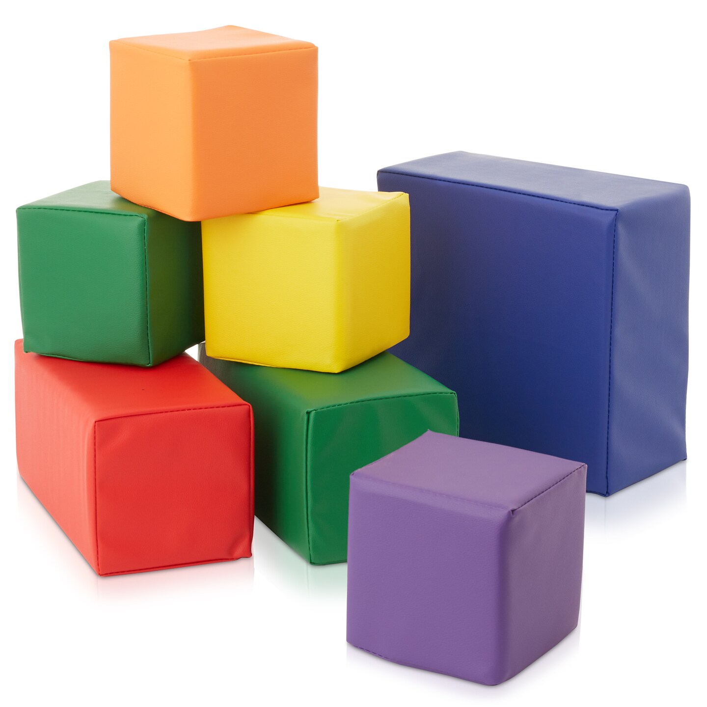 Casafield Toddler Foam Building Block Sets, Soft Play Colorful Kids Stacking Cubes for Daycare, Nursery, Preschool