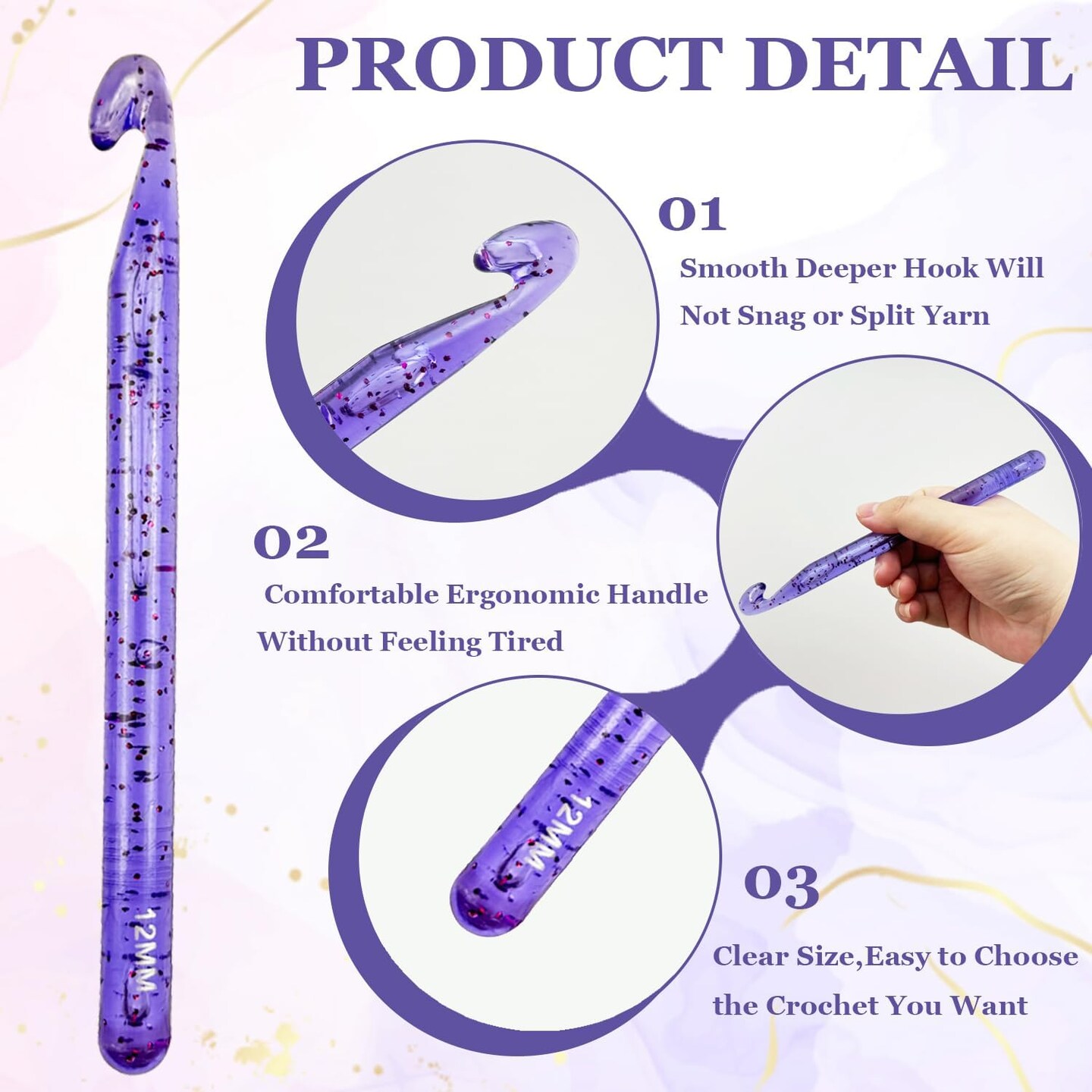 Hobekoee 12mm Large Crochet Hook