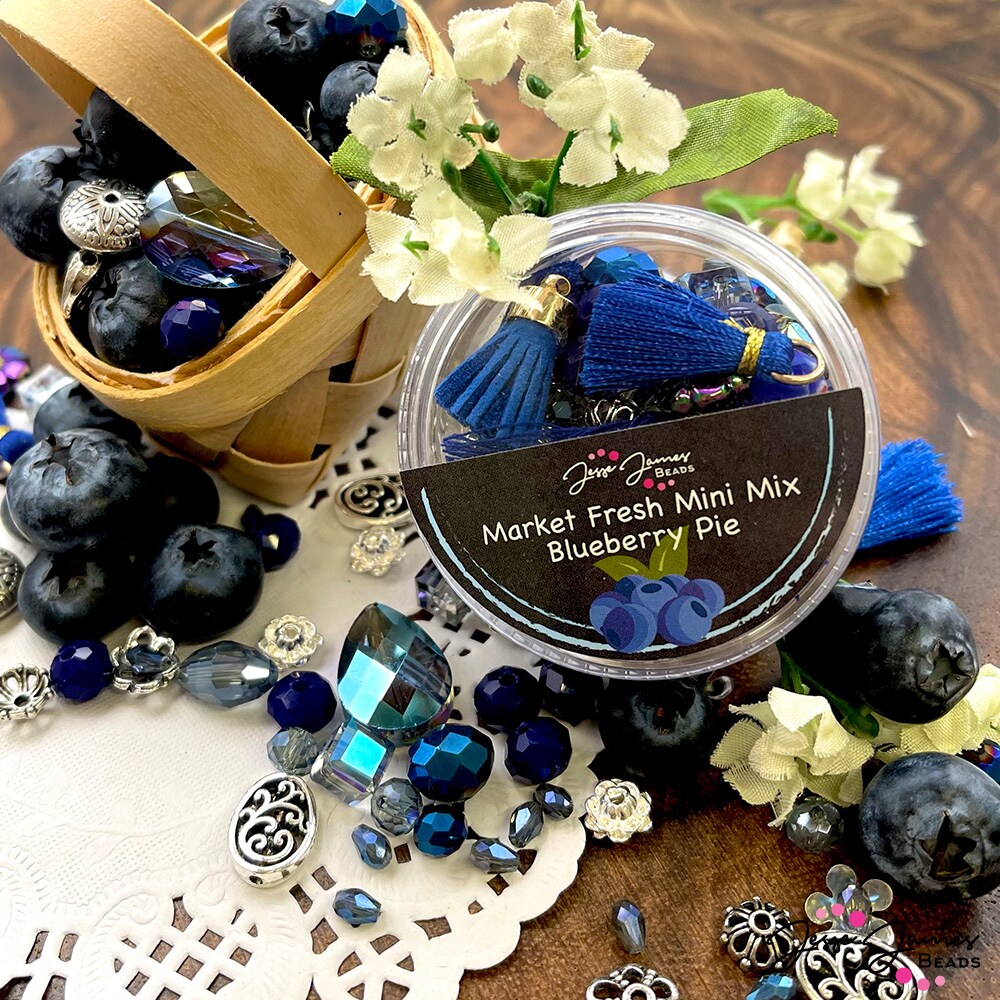 Jesse James Beads Mini Bead Mix in Blueberry Pie