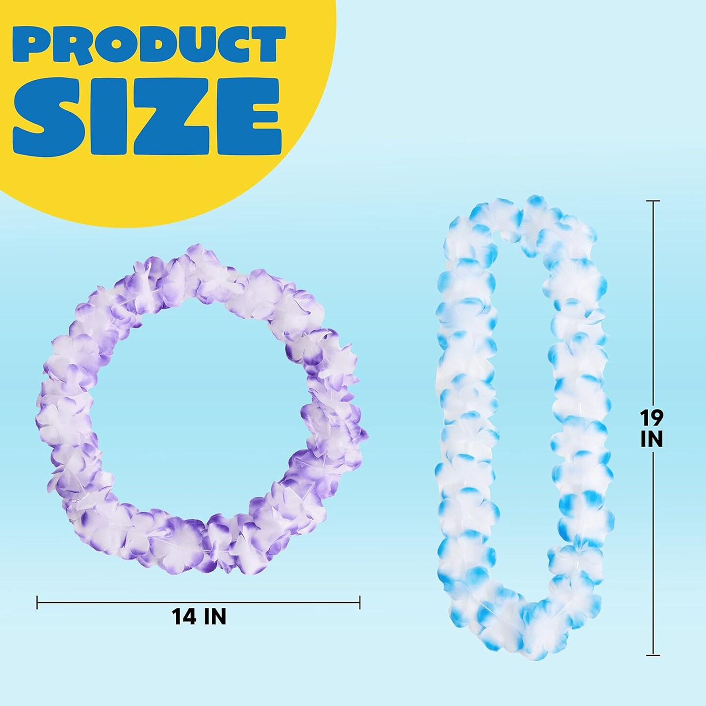 36 Counts Summer Hawaiian Leis Bulk, Tropical Flower Lei Hawaiian Lei Beach Hawaii Luau Party Favors Decoration Birthday Party Supplies(3 Dozen)