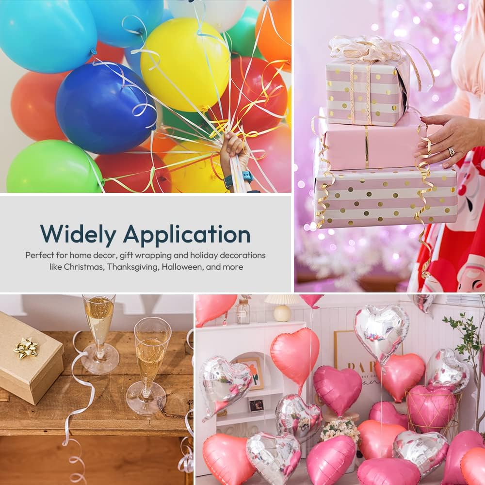 Premium Yellow Curling Ribbon, 1/5" Wide x 500 Yards Christmas Curling Ribbons