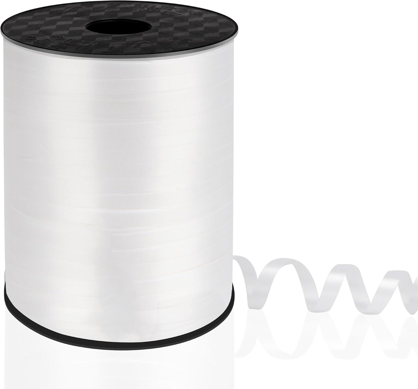 White Curling Ribbon for Gift Wrapping, Balloons, Crafts (500 Yards, Solid, Plastic, Multiple Occasions)