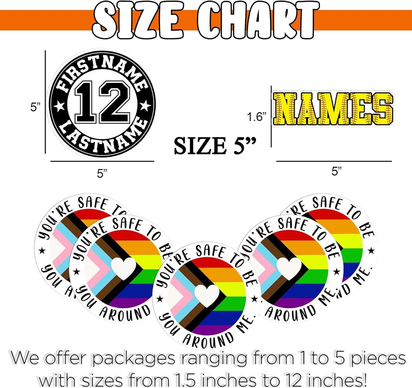 3 PCS 3" Ally Stickers – Progress & Trans Pride Waterproof Vinyl Decals