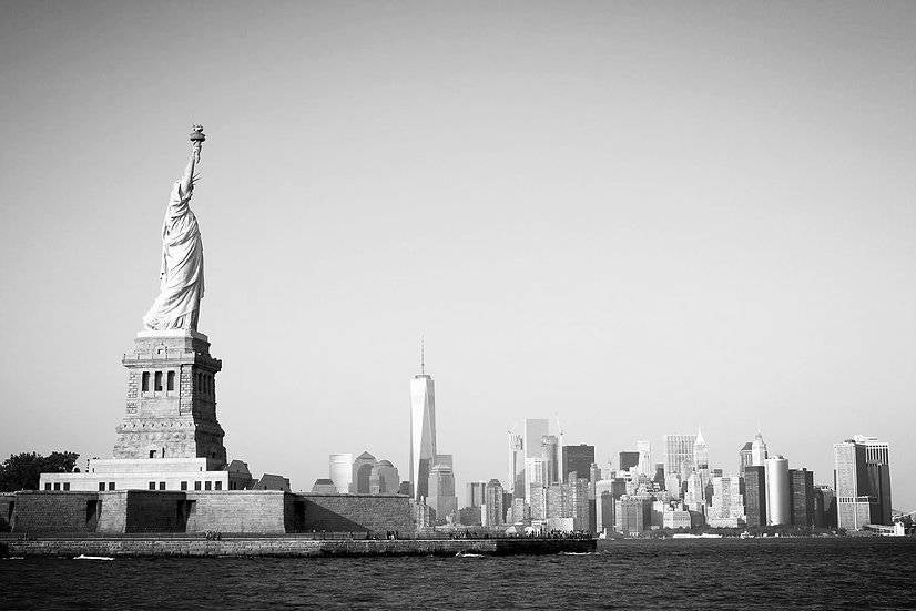 New York City Framed art black and white Set of 5