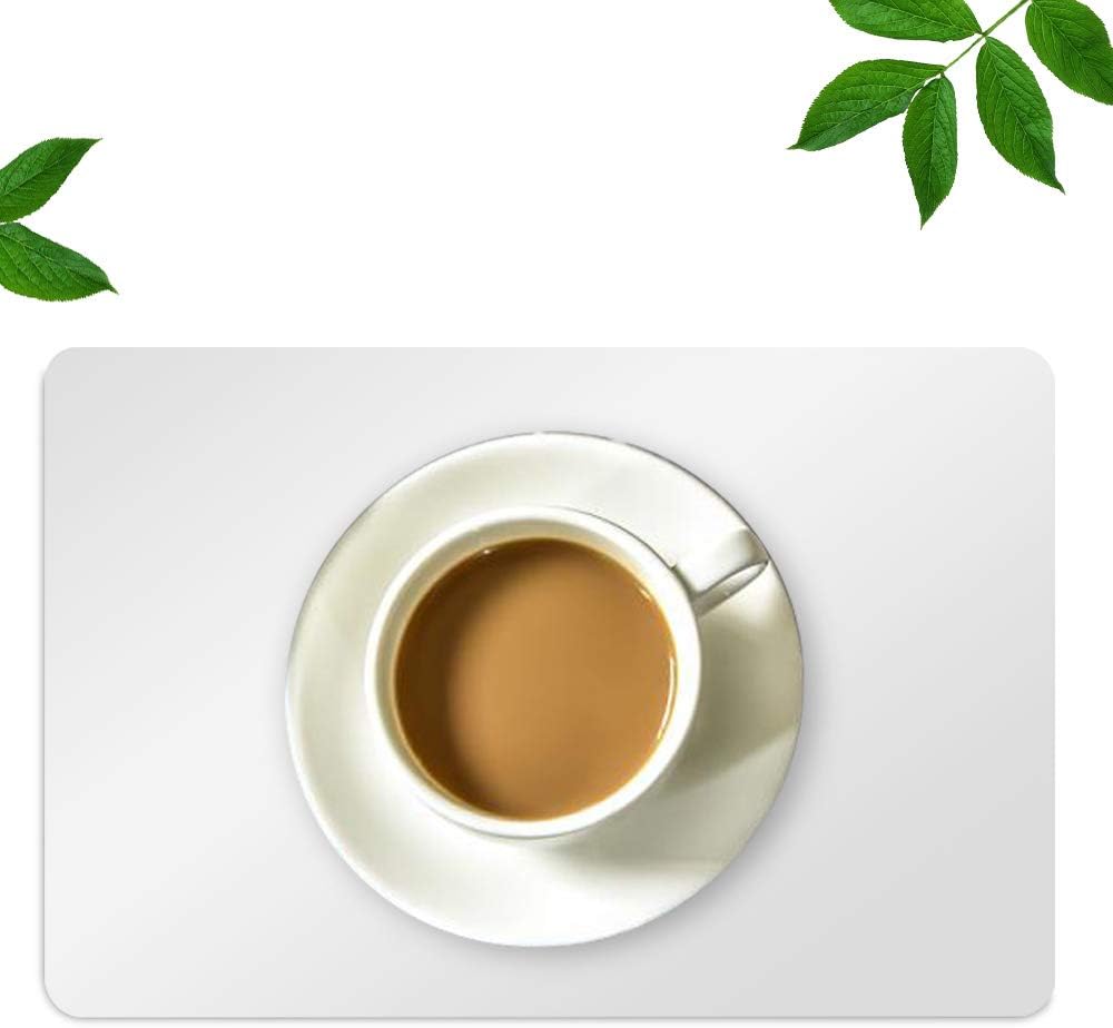 7 Pcs Plastic Placemats Matte Transparent Heat Resistant Washable Table Mats for Dining, Kitchen, 17 x 11 Inches