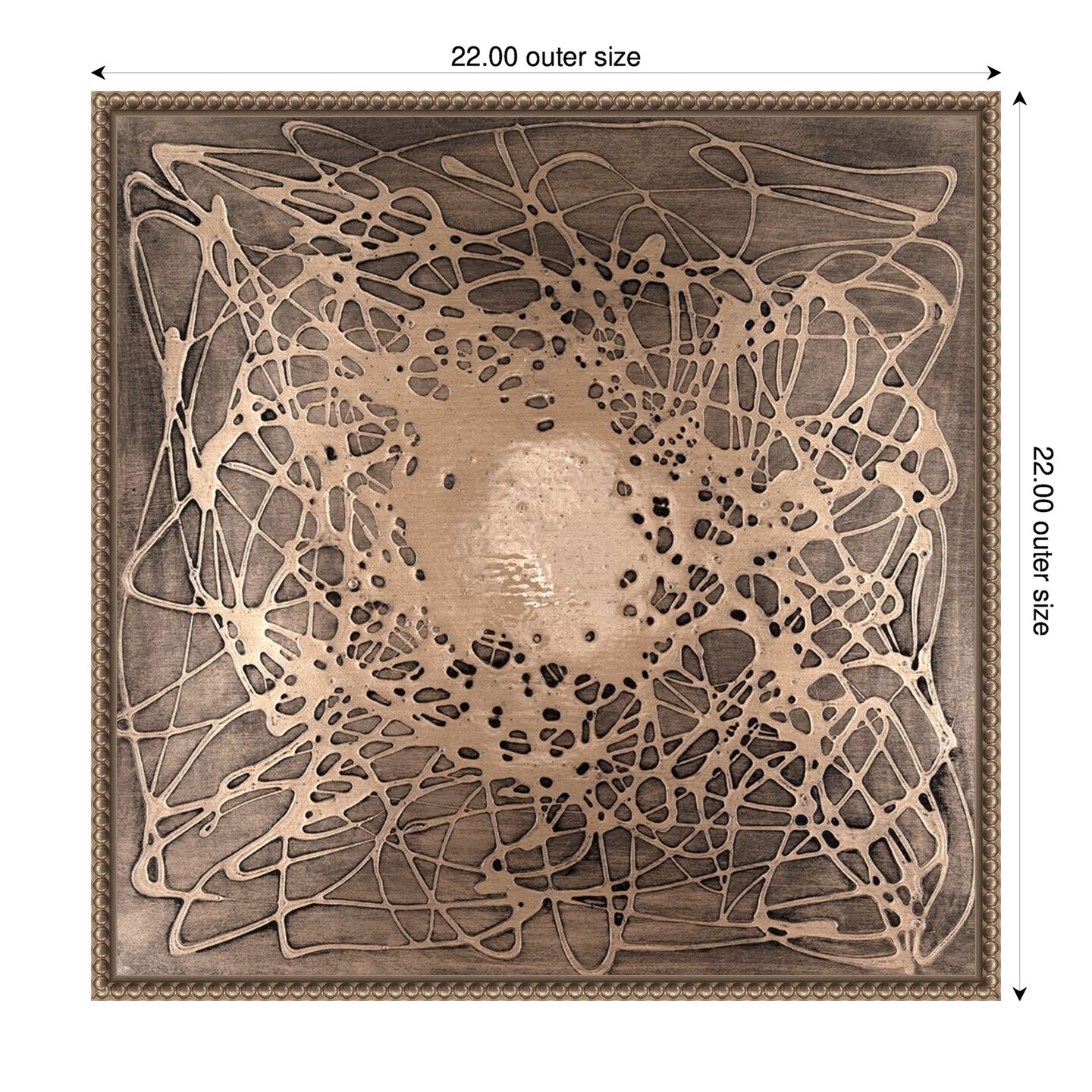 Neuron in Champagne by Michael Willett Framed Canvas Wall Art