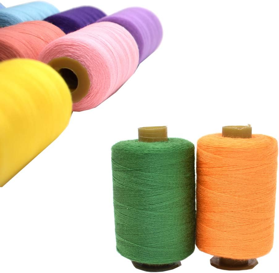 Sewing Thread 24 Colors Sewing Industrial Purpose for Machine and Hand Stitching 1000 Yards Polyester
