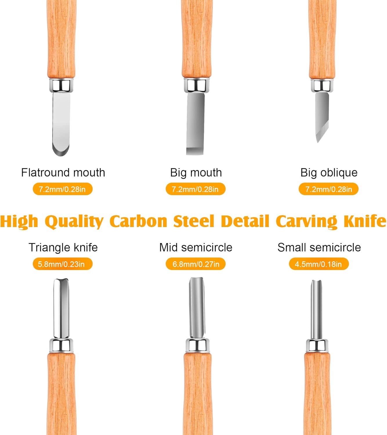 26-in-1 Wood Carving Kit with Detail Wood Carving Knife, Whittling Knife, Wood Chisel Knife, Gloves, Carving Knife Sharpener for Spoon, Bowl, Kuksa Cup