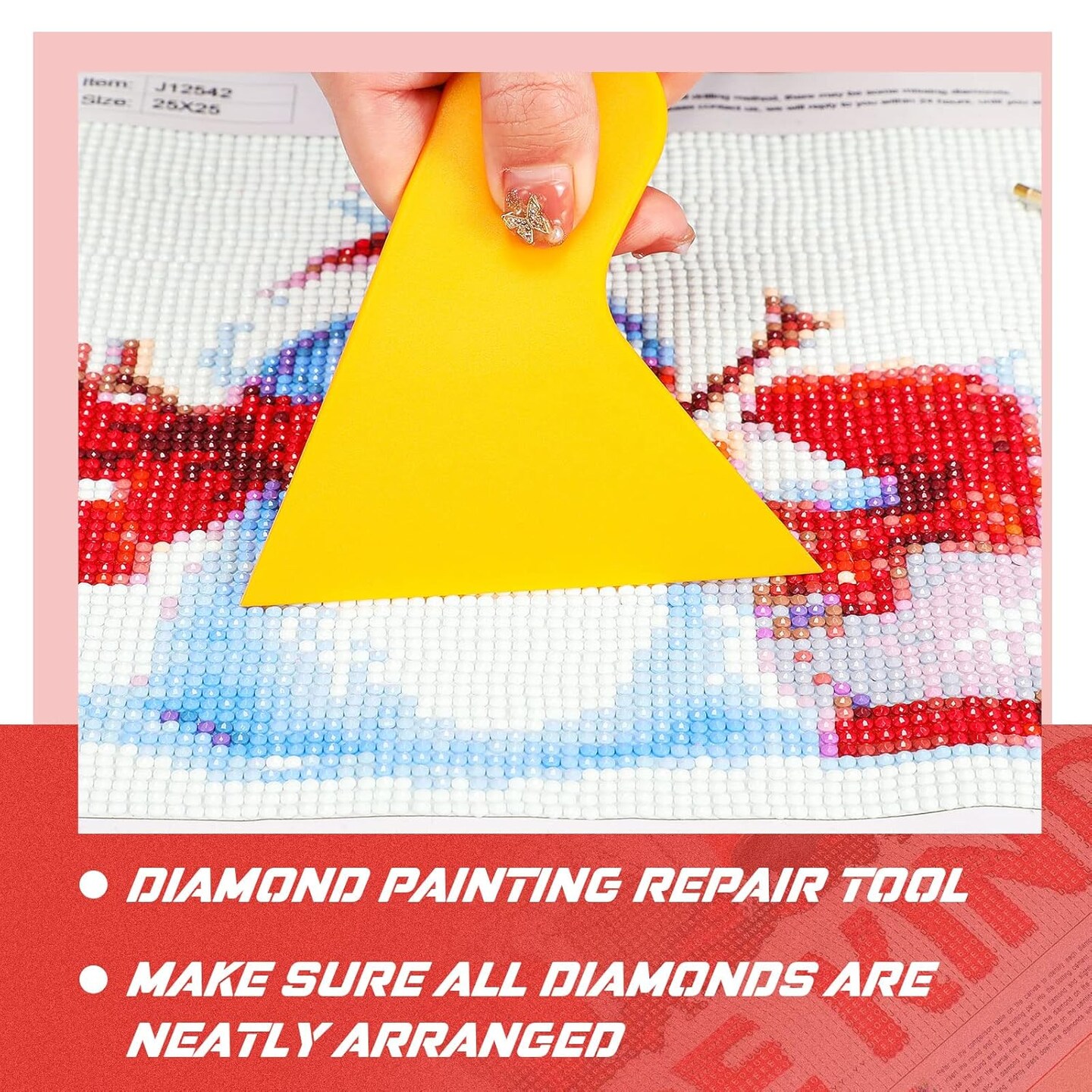 3 Pack 5D Diamond Art Accessories Kit - Diamond Painting Roller, Fix Tool, Paint Brush Applicator for Adults Art Pressing and Repair