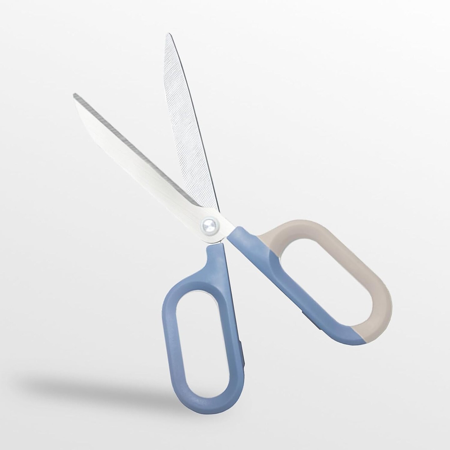 Blue Cute Office Scissors with Comfort-Grip Handles, Sharp Craft Scissors for DIY Art, Sewing, Fabric, Student, Teacher, and Home Use(7", Blue-1Pack)