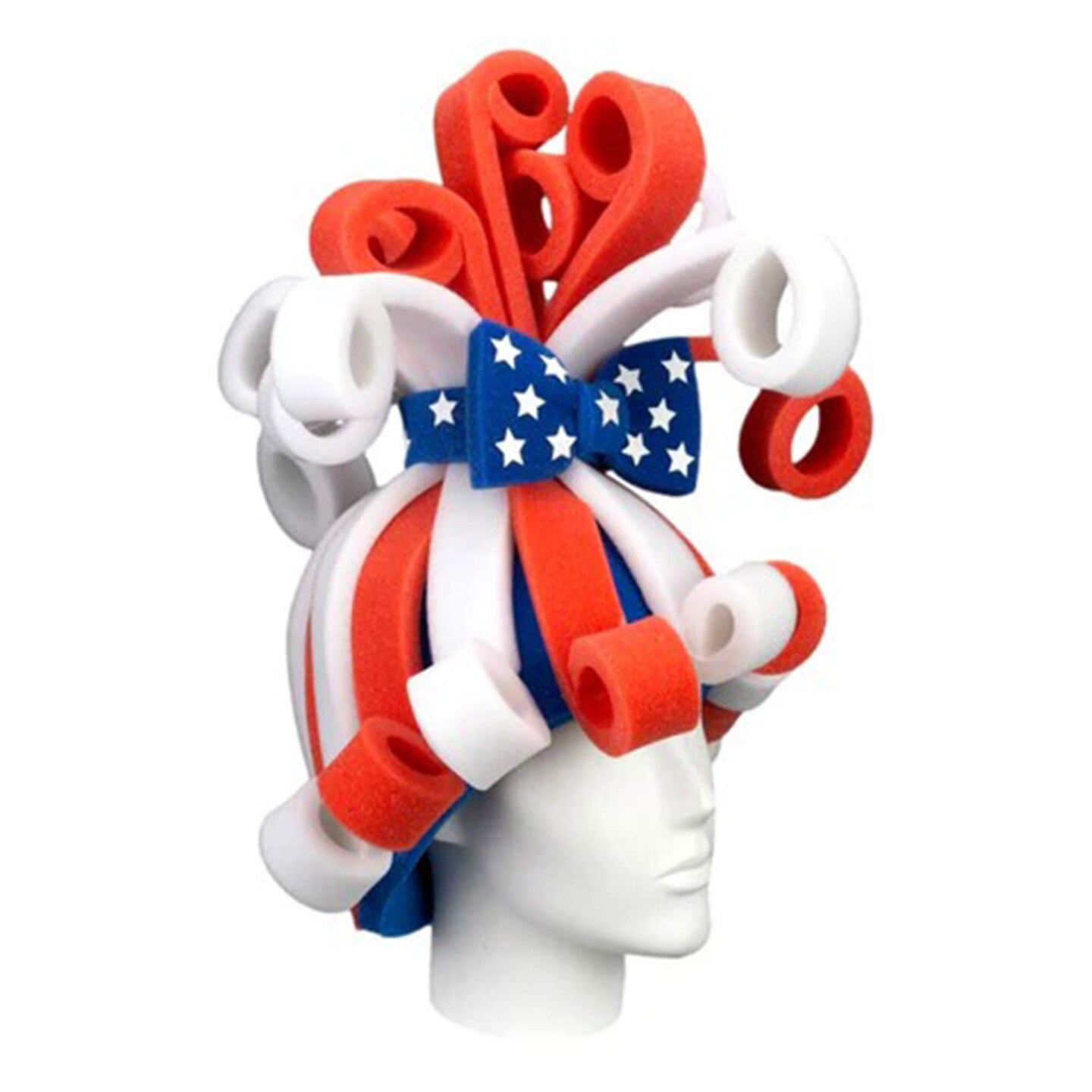 Patriotic Rollers Wig Bold &#x26; Fun Party Accessory
