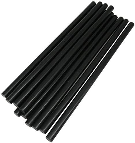 Pack of 50 Black 7mmx200mm - Hot Melt Glue Sticks Strips Melting Adhesive for Handmade Craft DIY Home Office Project Craftwork Fix &#x26; Repairs