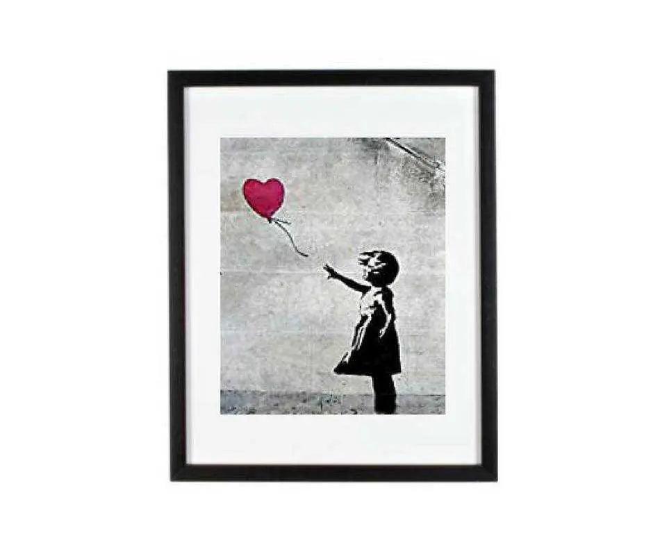 Banksy Girl With Balloon Framed Art Print
