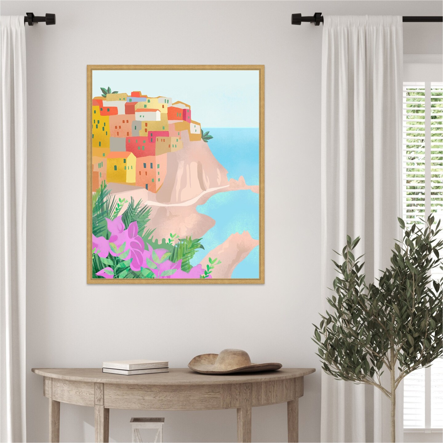 Cinque Terre by Petra Lizde Framed Canvas Wall Art