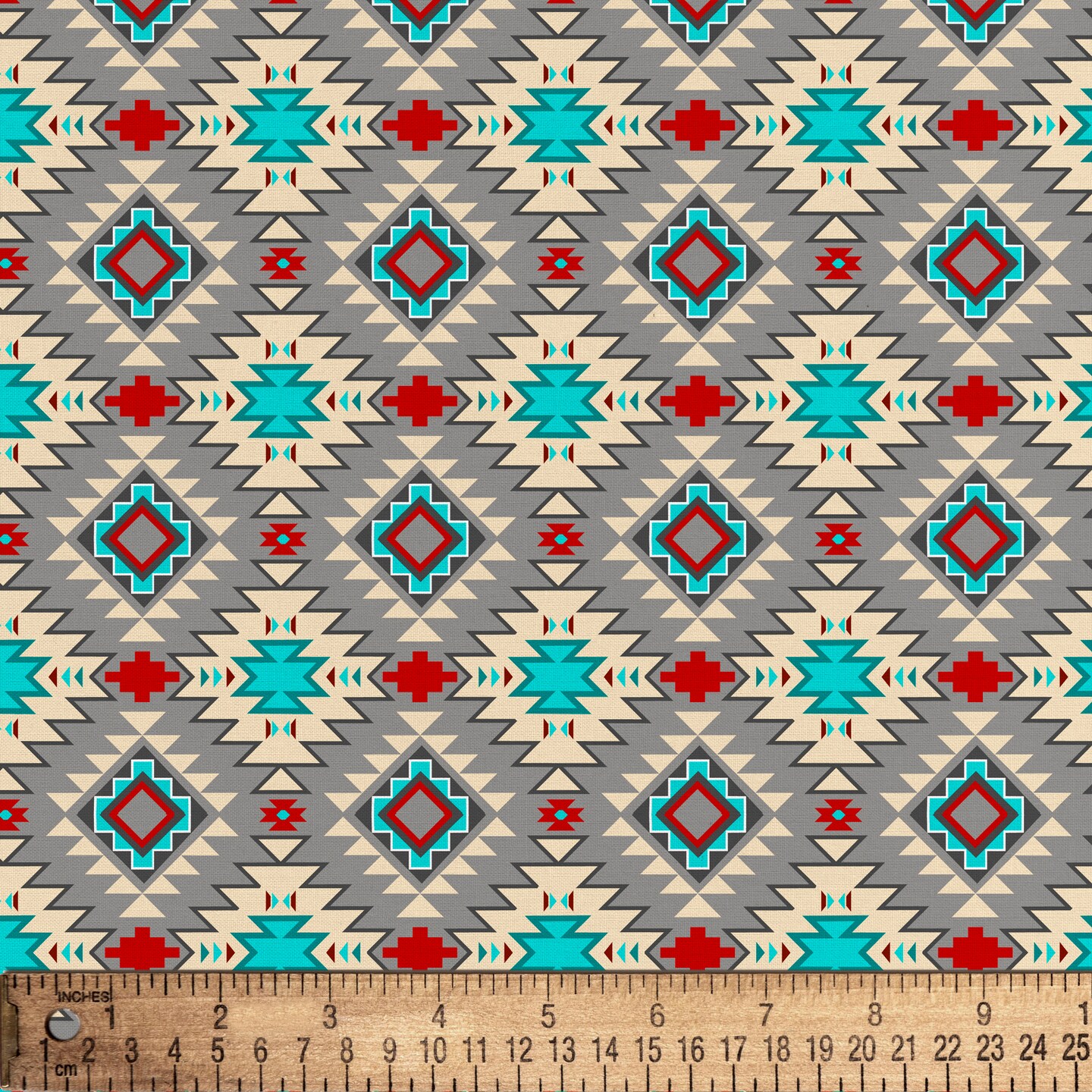 DAVID TEXTILES NATIVE ARGYLE COTTON 1 YD CUT