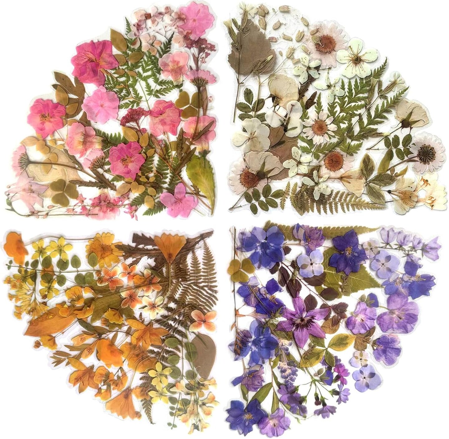 160PCS Vintage Plants Flowers Leaves Stickers for Decoration Planners