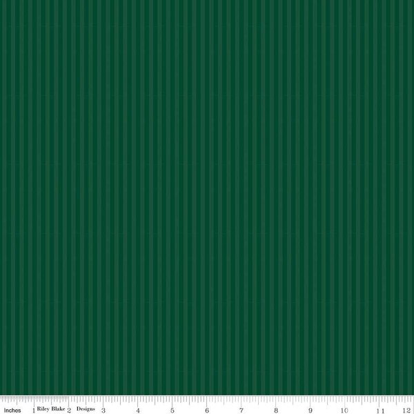 1/8" Tonal Stripe in Christmas Green (c500-christmas) | Stripes | Riley Blake Designs | Riley Blake