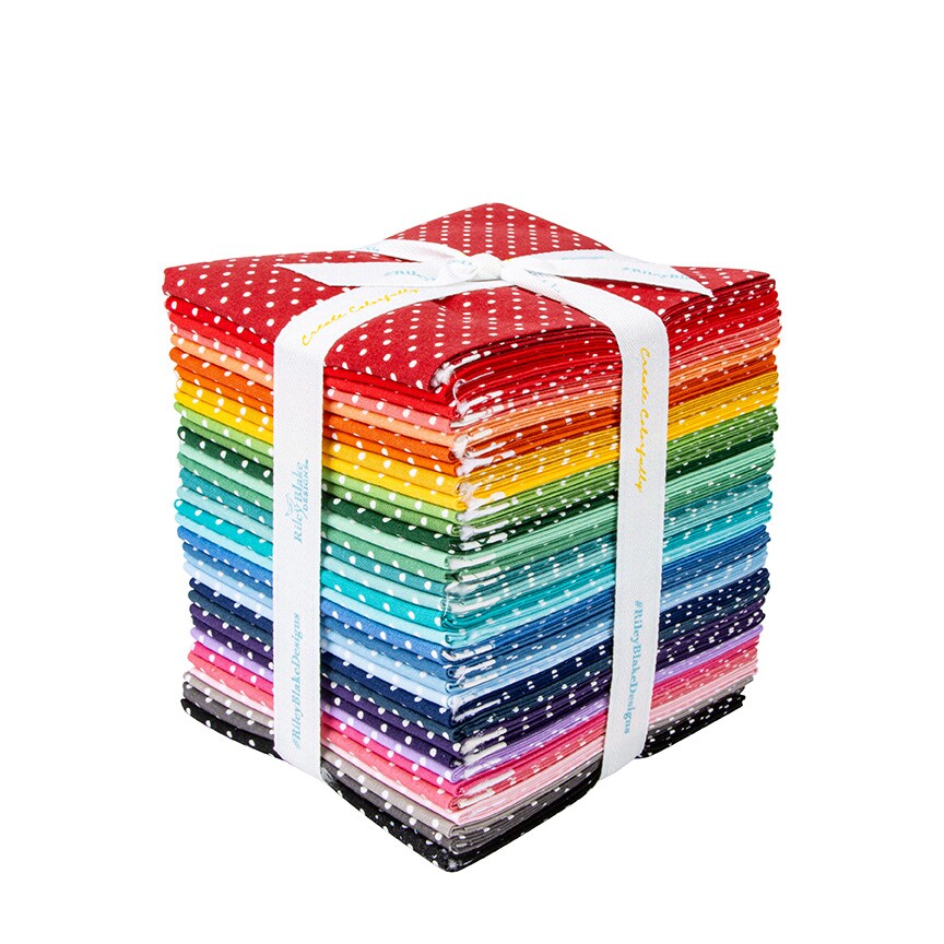 Swiss Dot Fat Quarter Bundle by Riley Blake Designs for Riley Blake (FQ-670-33)