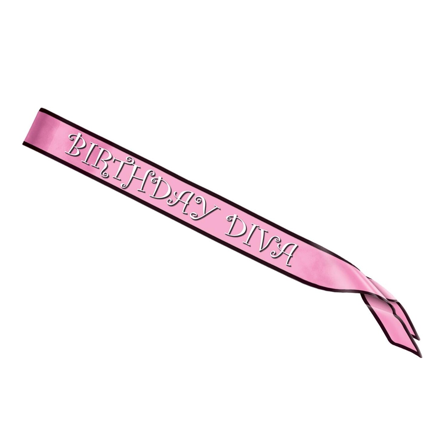 6 Pack Beistle Birthday Party Diva Satin Sash
