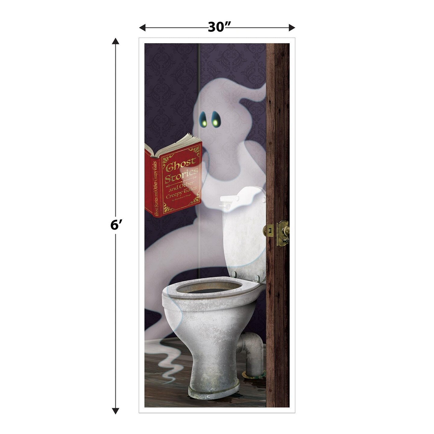 12 Pack Beistle Halloween Ghost Restroom Door Cover