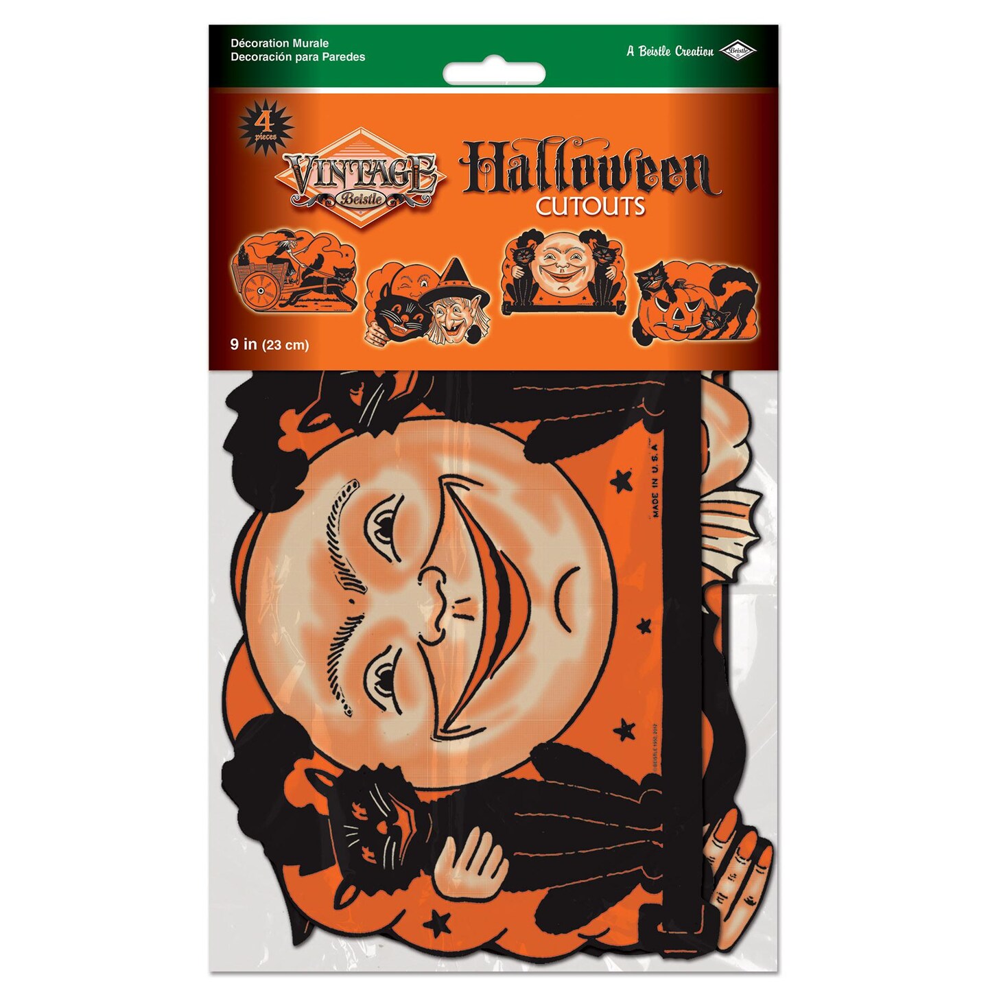 48 Pack Beistle 9 Inch Vintage Halloween Cutouts