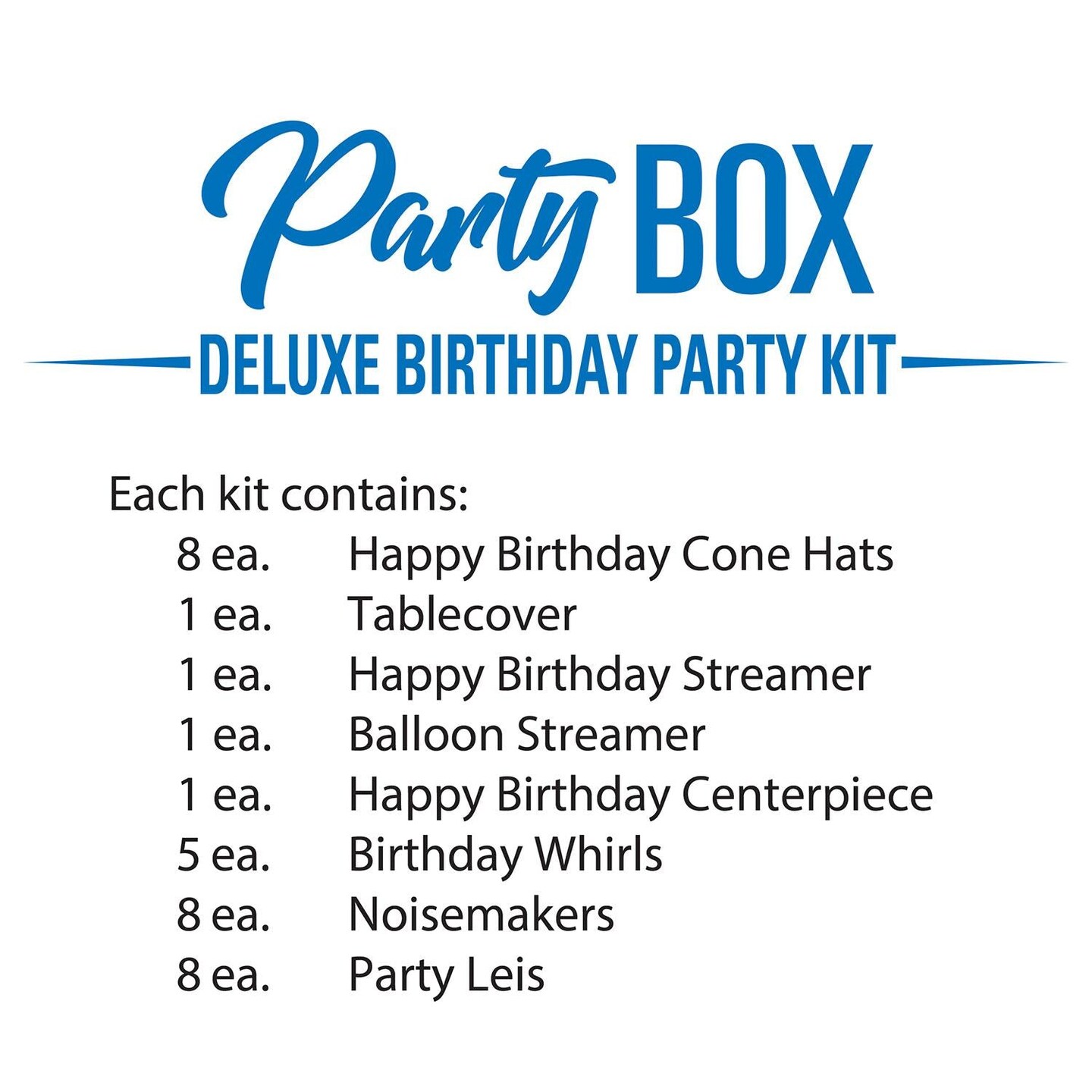 6 Pack Beistle Deluxe Birthday Party Box