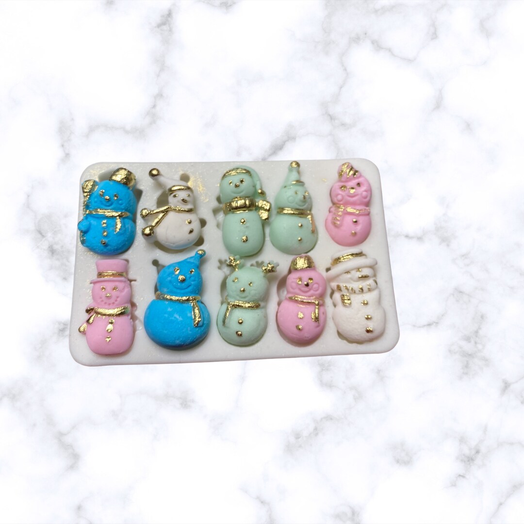 Christmas Snowman Variety Theme Silicone Molds