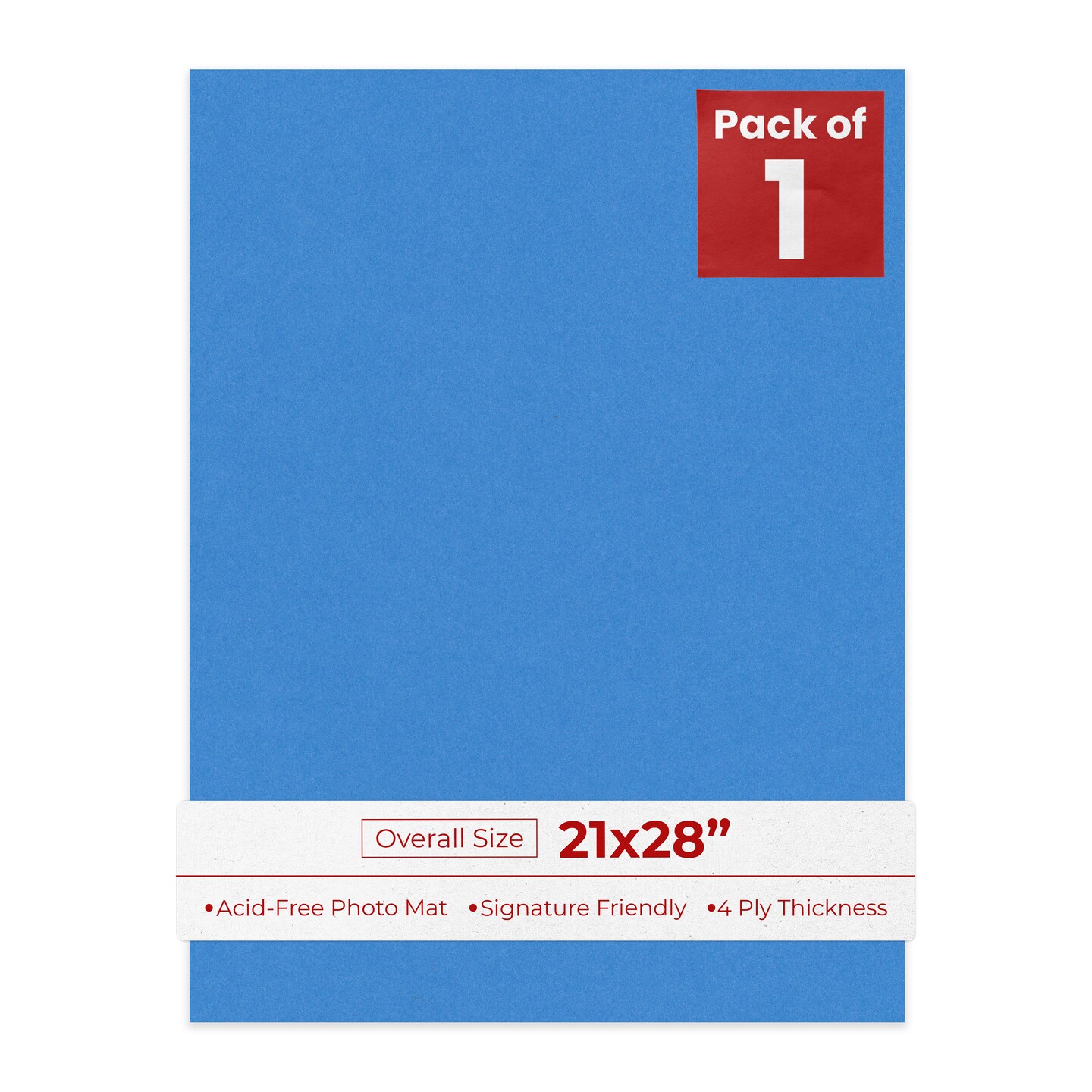 21x28 Bay Blue 21x28 Uncut Mat Board - Blank Sheets, No Opening, Color: Blue ...