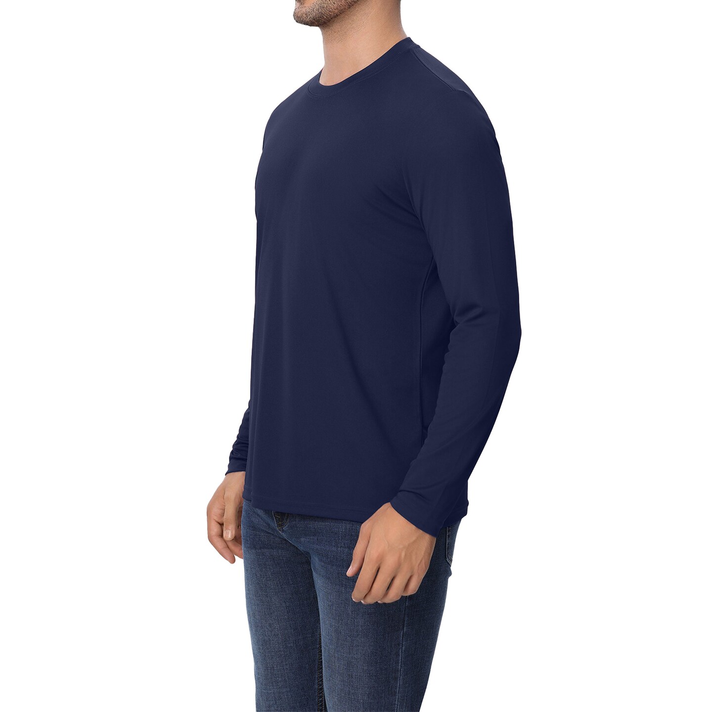 Zfeel ZF912 Long Sleeve Shirt for Painting & DIY Projects – Navy, 3-Pack