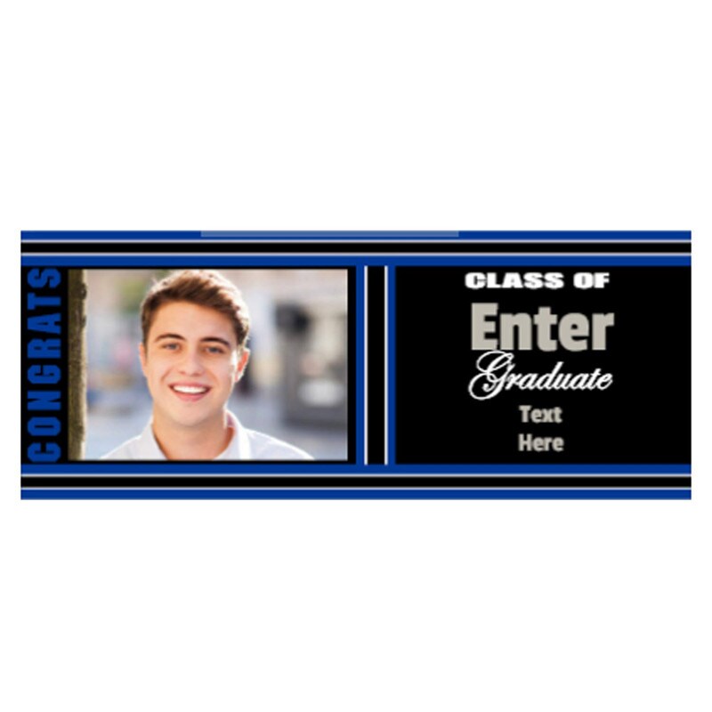 Custom Photo Graduation Congrats Candy Bar Sticker Labels 12 Pieces