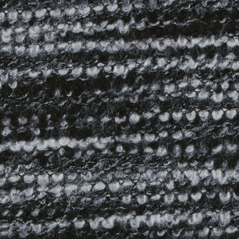 1 Yard Sumptuous Black/Gray Italian Wool Blend Fabric, Medium Weight, 53 inch Width