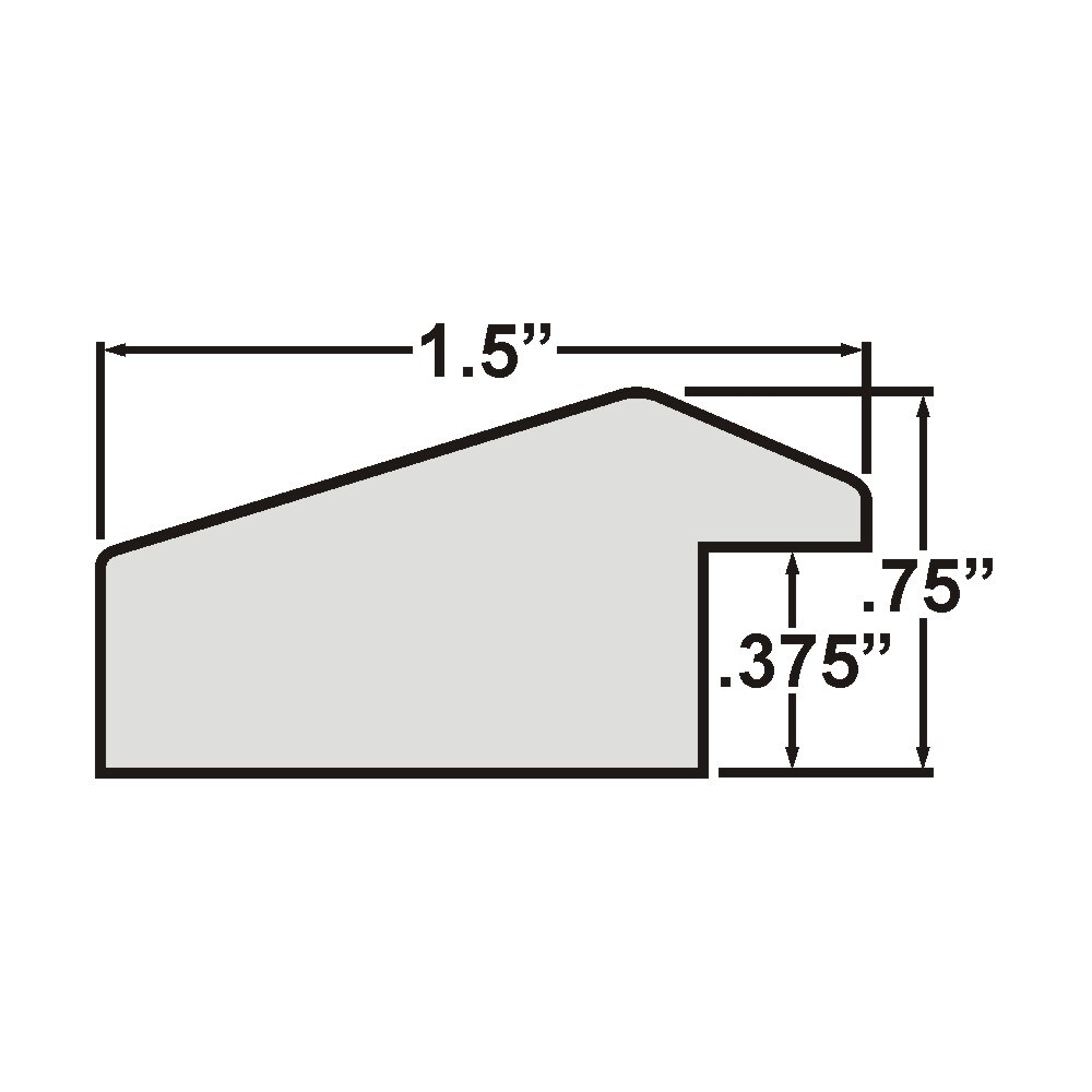 9x11 Balla 150 1.5 MDF Moulding, Wall Display Frame for Art, Posters, or Photos wallsthatspeak