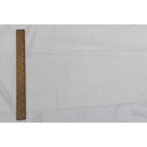 White Famous Make Mesh Stretch Activewear  Fabric By the Yard