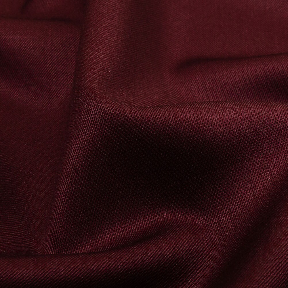 1 Yard Super 120 Merino Wool Suiting - Burgundy - Finn Collection 62&#x2019;&#x2019; Width