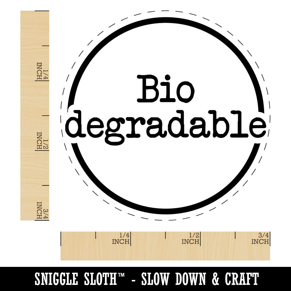 Biodegradable Typewriter Font Rubber Stamp for Stamping Crafting Planners