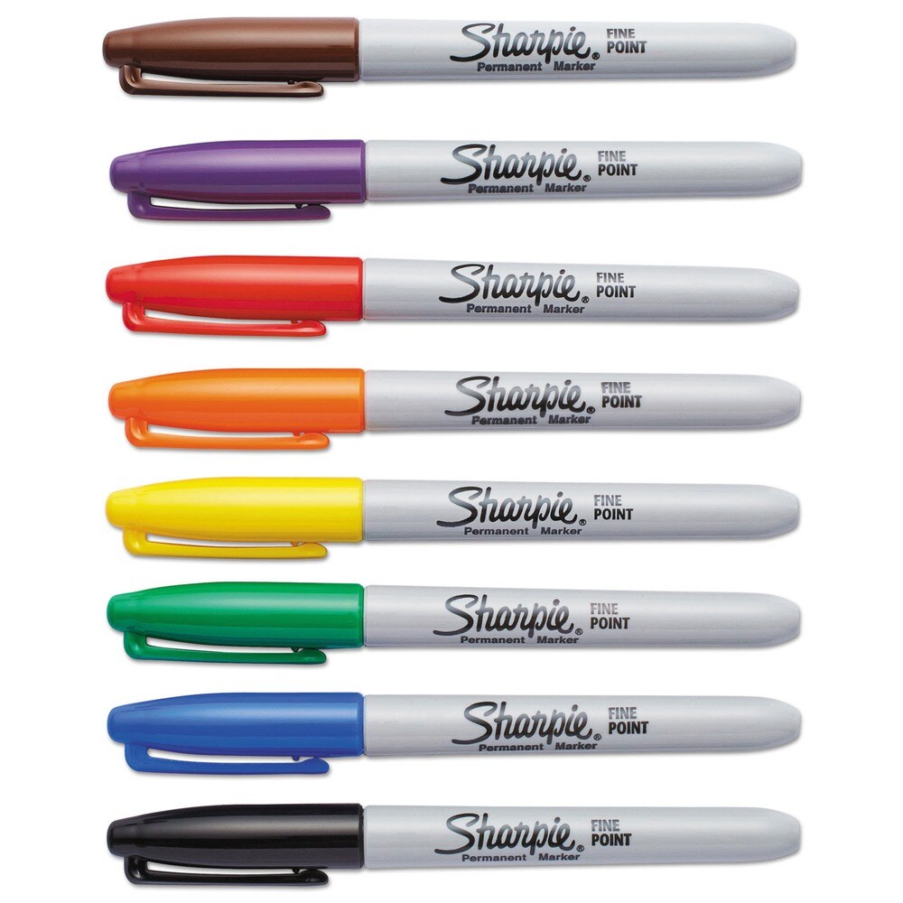 Sharpie Fine Bullet Tip Permanent Marker - Assorted Colors (8/Set)