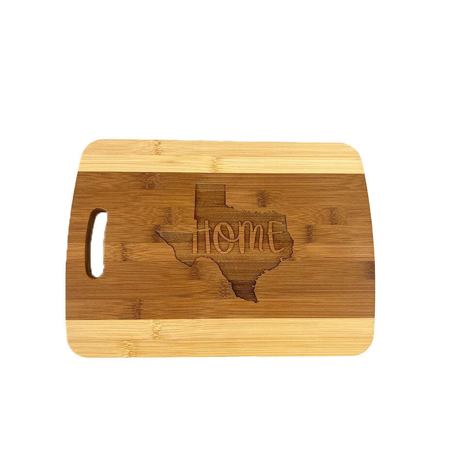 Texas Home Cutting Board 14&#x27;&#x27;x9.5&#x27;&#x27;x.5&#x27;&#x27; Bamboo