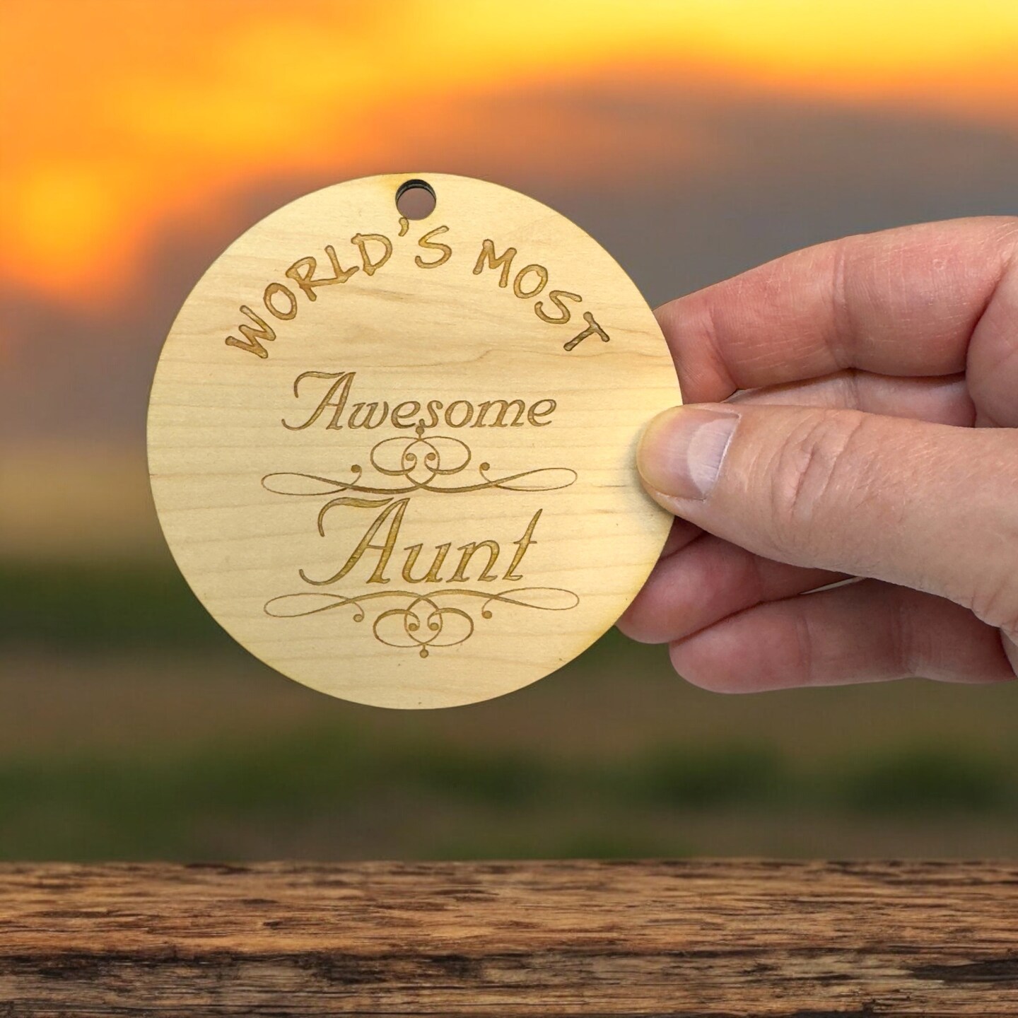 Worlds most Awesome Aunt - Ornament
