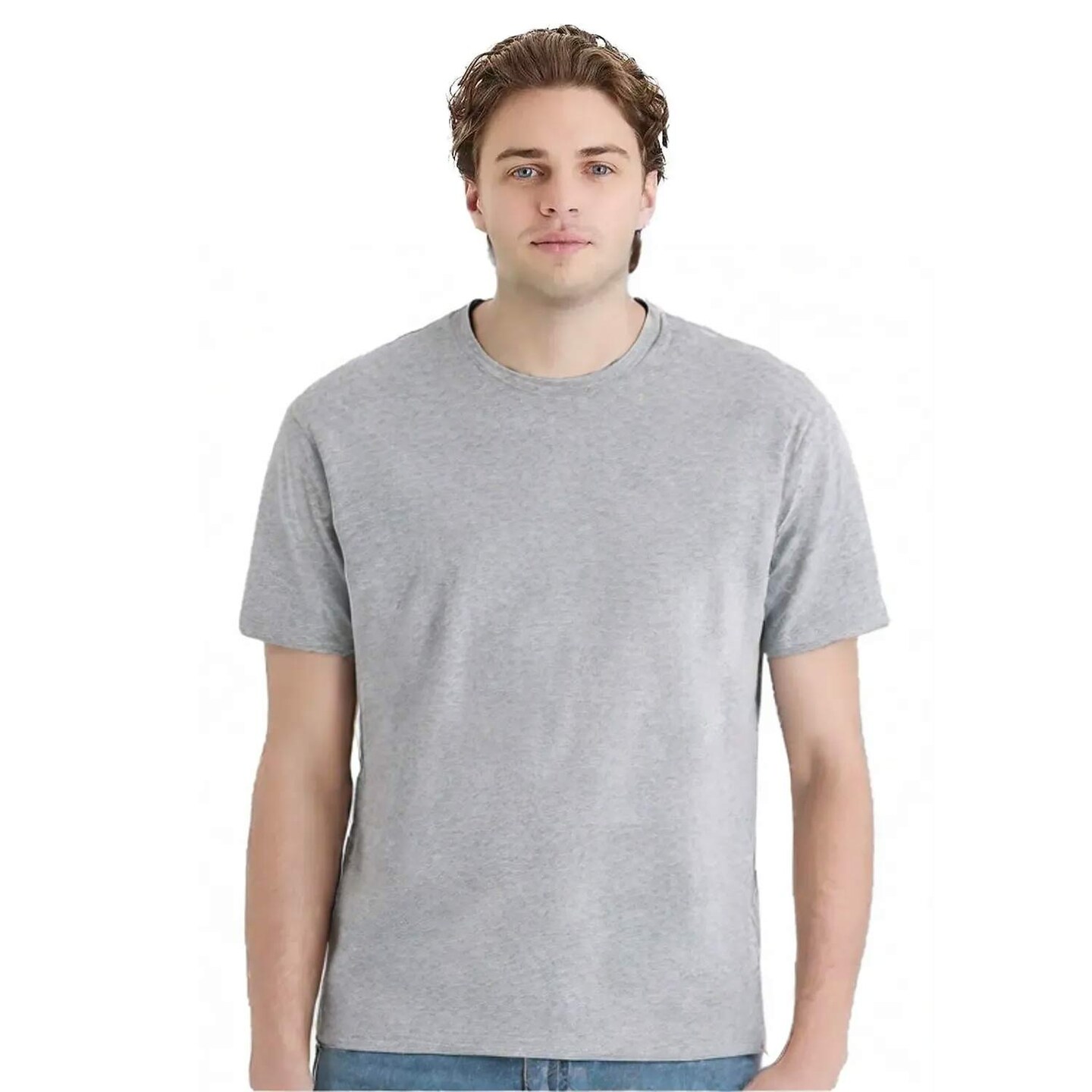 Hanes Unisex Essential Midweight Cotton Classic Fit Crewneck T Shirt For Casual wear