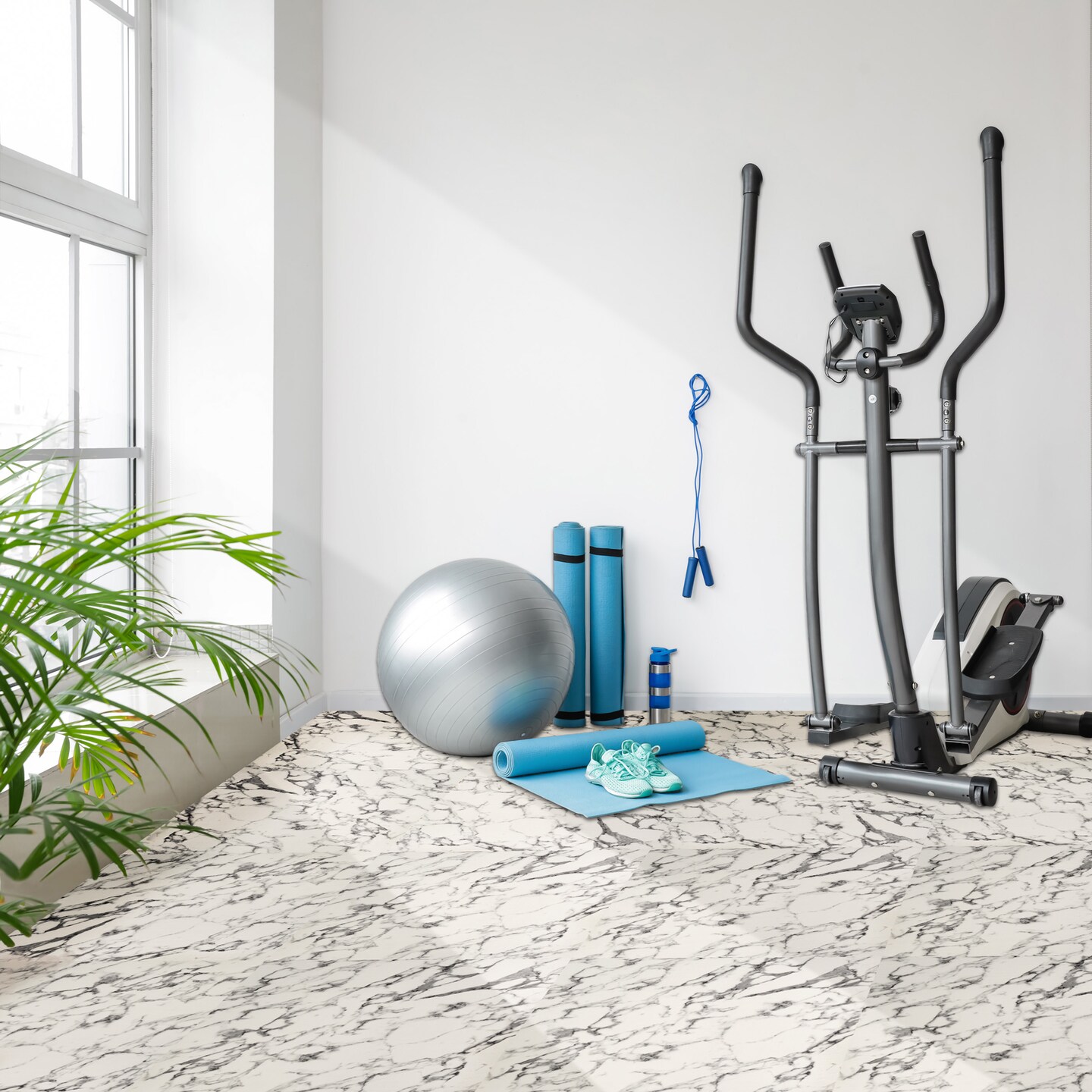 Sorbus Wood Grain Floor Tiles Foam Mat EVA Interlocking Mats Tile 3/8-Inch Thick Flooring Wood Puzzle Exercise Mats w/ Borders