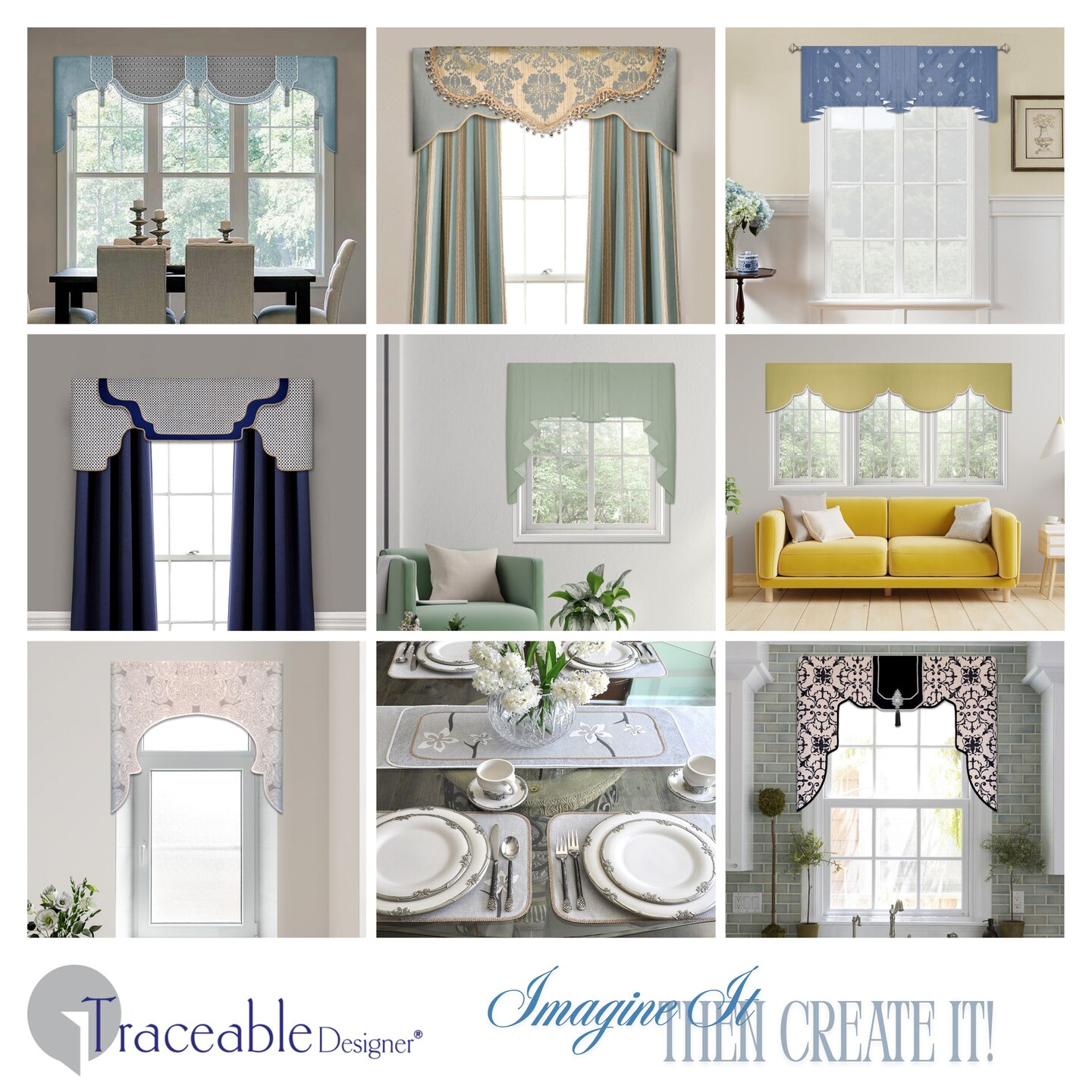 Deluxe Multi-Style Master Decorator Kit | Custom Window Valances &#x26; Table Decorating Without Sewing