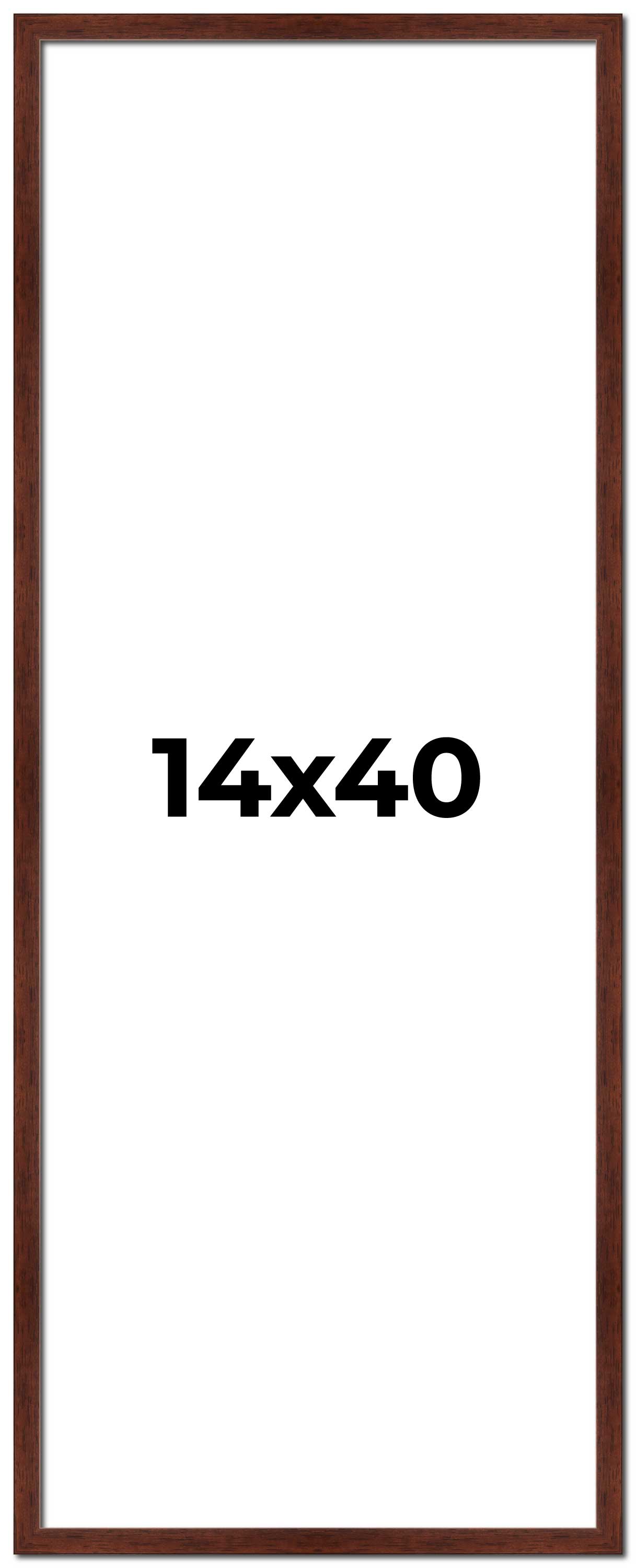 Panoramic Classic Modern Brown Frame - UV Acrylic, Foam Board Backing, Hanging Hardware