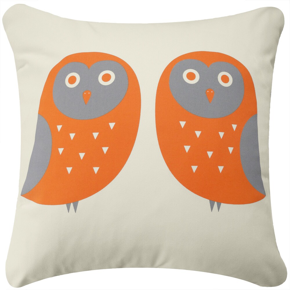Orange Pillow, Orange and Grey Pillow Cover, Organic Throw Pillows, Tropical Pillow Covers, Asian Pillow Covers, Orange Decorative Pillows - image9