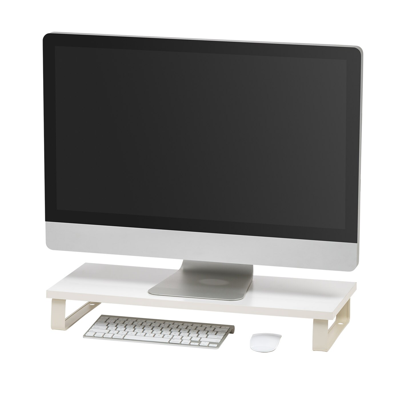 IRIS USA 1 Tier Computer Monitor Stand for Desk