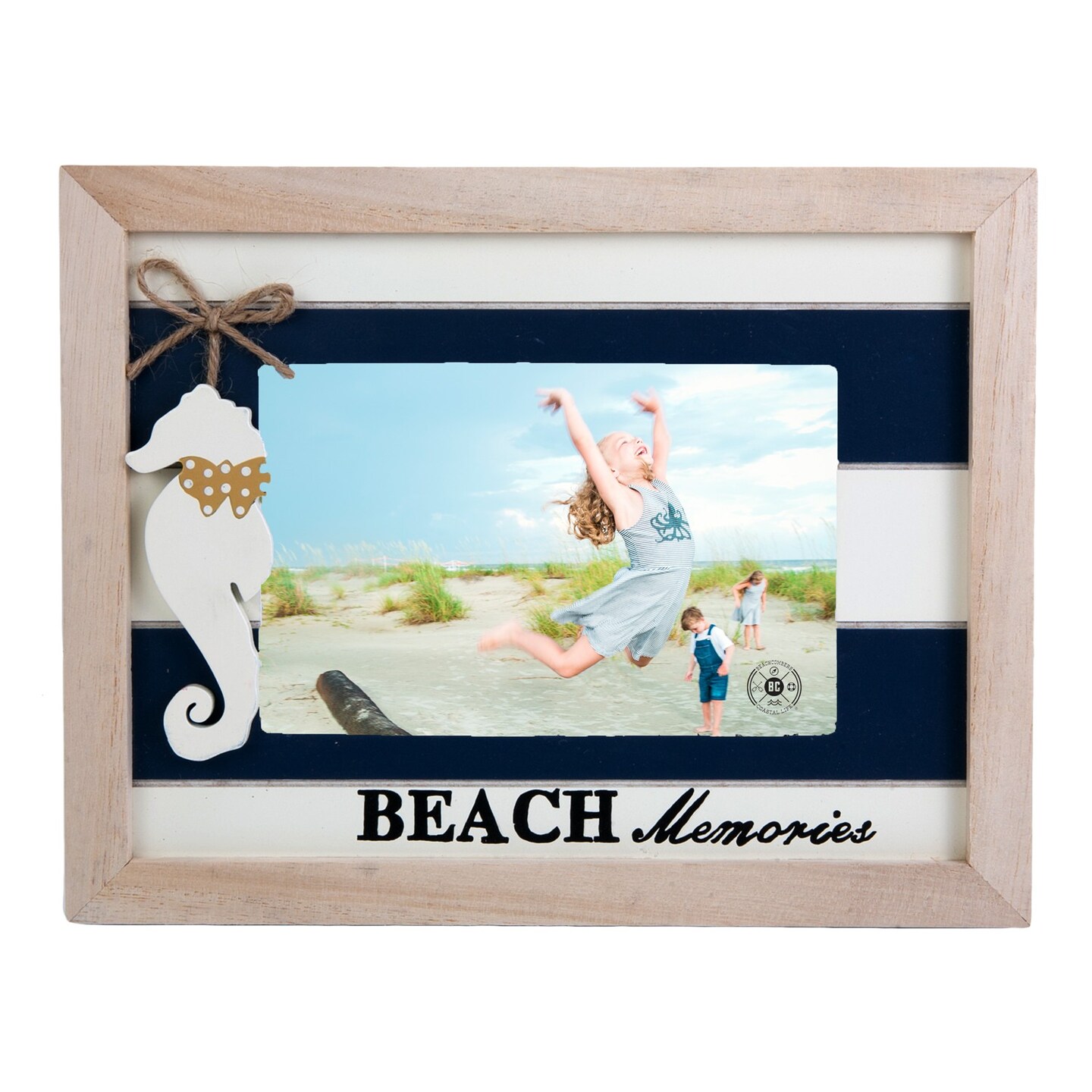 4x6 Frame with Hanging Seahorse