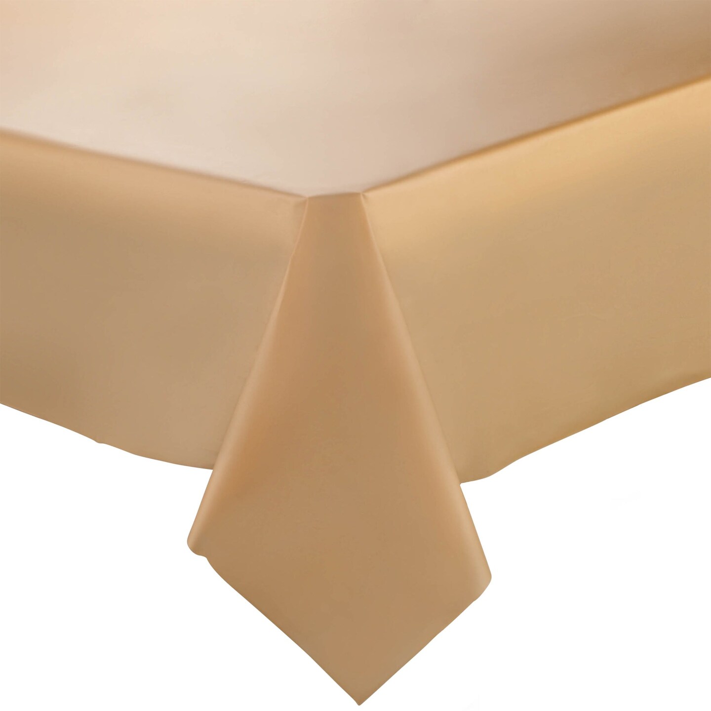 Gold Rectangular Disposable Plastic Tablecloths - 54" x 108" (96 Tablecloths)