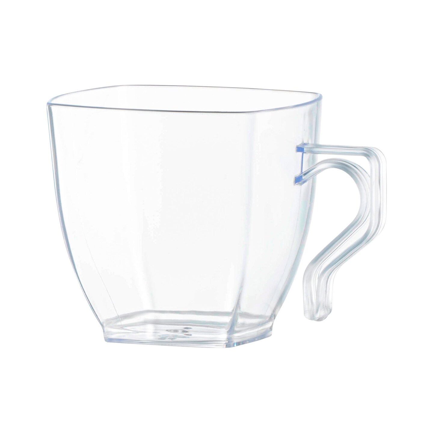 Clear Square Plastic Mini Coffee Tea Cups - 2 oz. (240 Cups)