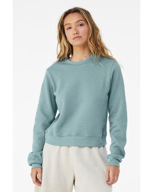 Bella + Canvas&#xAE; Ladies Classic Pullover Crewneck, Soft Cotton Fleece Sweatshirt